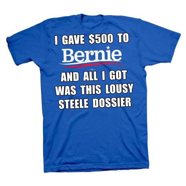 Bernie500BucksSteeleDossierTShirt